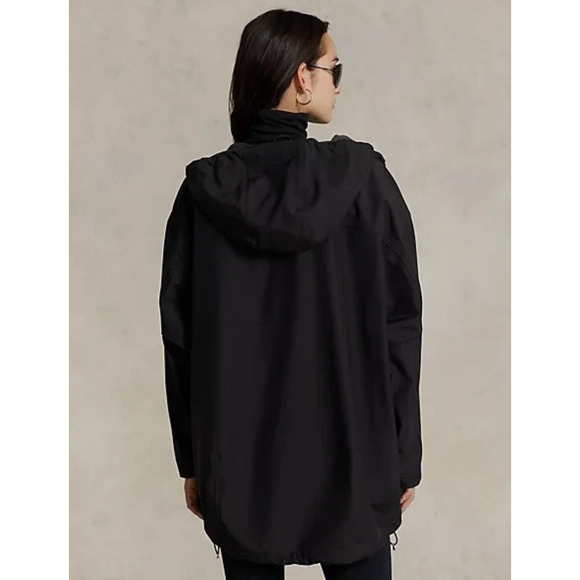 NEW! Ralph Lauren RLX $498 Rain Coat Hooded Windbreaker Jacket Black Medium - Picture 16 of 16